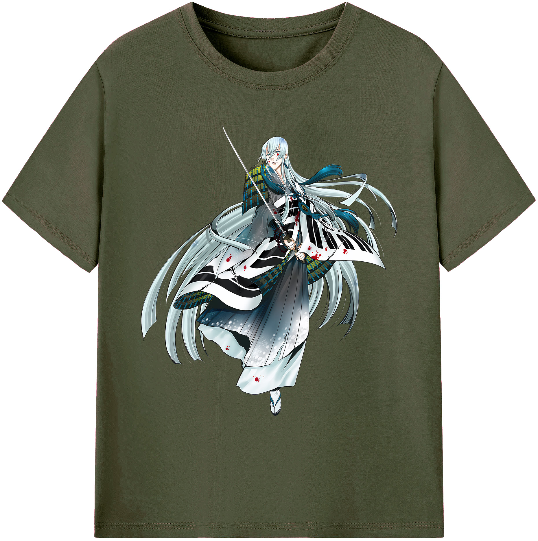 （画像用） 刀剣乱舞 Touken Ranbu 綿100％ メンズ半袖Tシャツ｜肌触りやわらか＆通気性